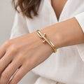 Modern Gold Finish Bracelet