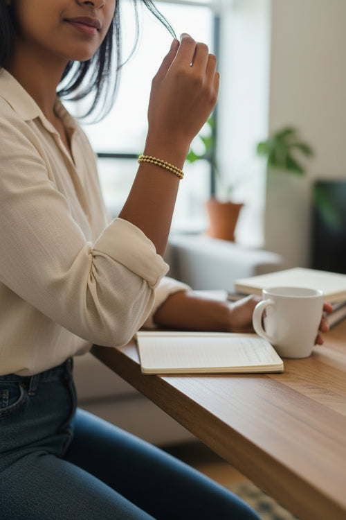 Classic Gold Beads Bracelet