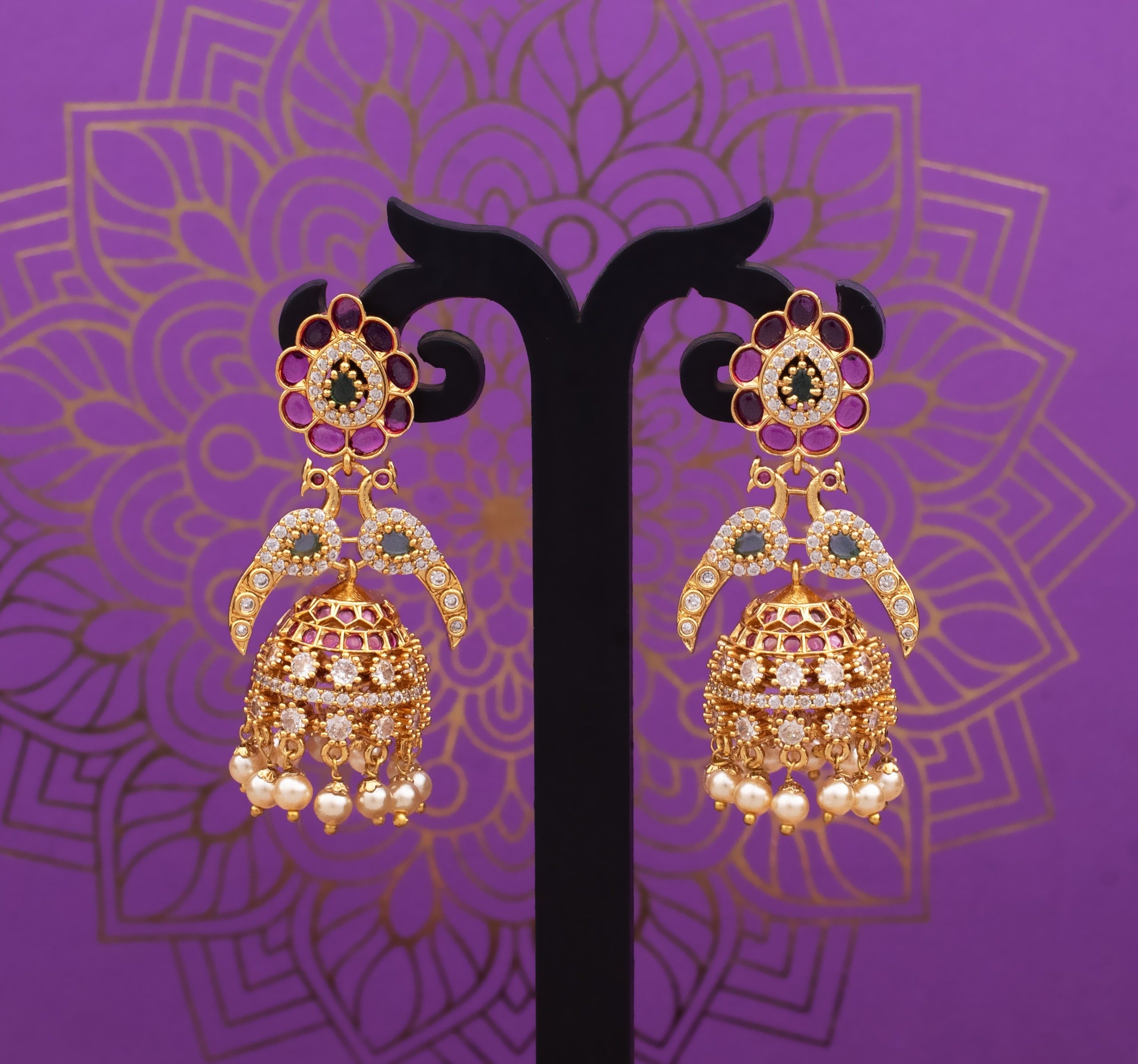 Peacock Jhumka