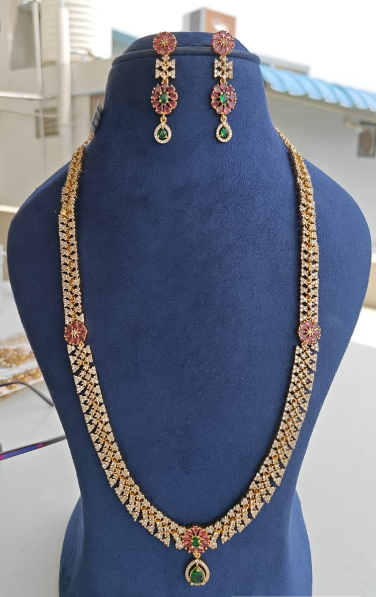 Diamond Replica Necklace Set