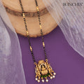 Black Beads with Lakshmi Pendant