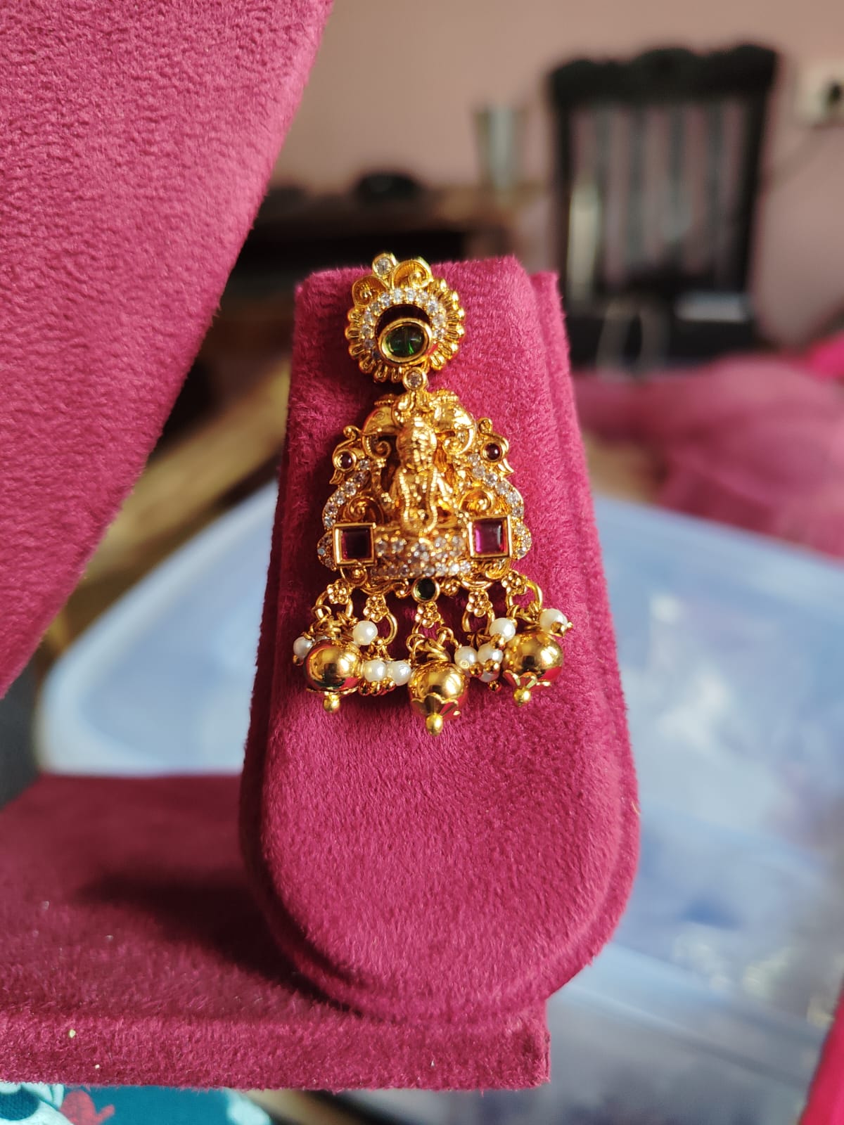 Lakshmi Devi Chandraharam Necklace Set