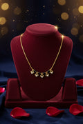 Diamond Charm Black Beads Mangalsutra