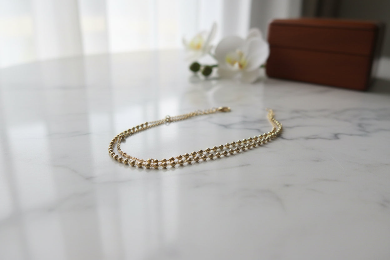 Classic Gold Beads Bracelet