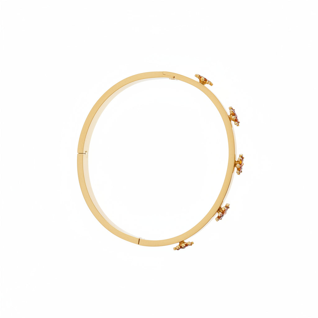 Elegant Stone Flower Bracelet