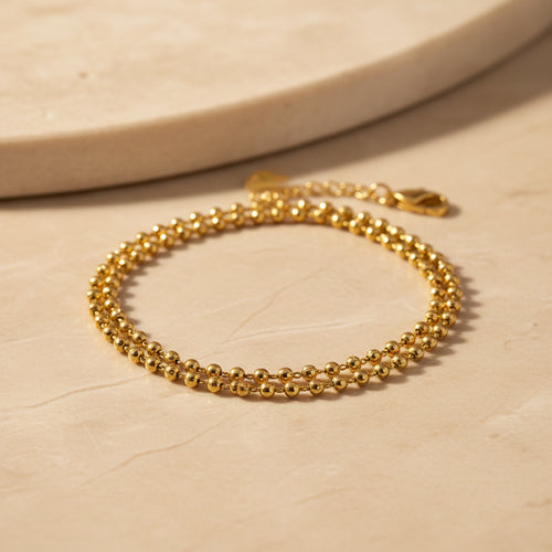 Classic Gold Beads Bracelet for Women Gold Replica Jewellery