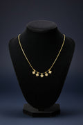 Elegant Black Beads Necklace for Women with Crystal Charms