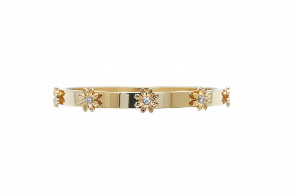 legant stone flower fashion bracelet for women