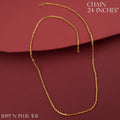 Premium Rope Thali Chain 24 Inch Gold Replica Chain for Women