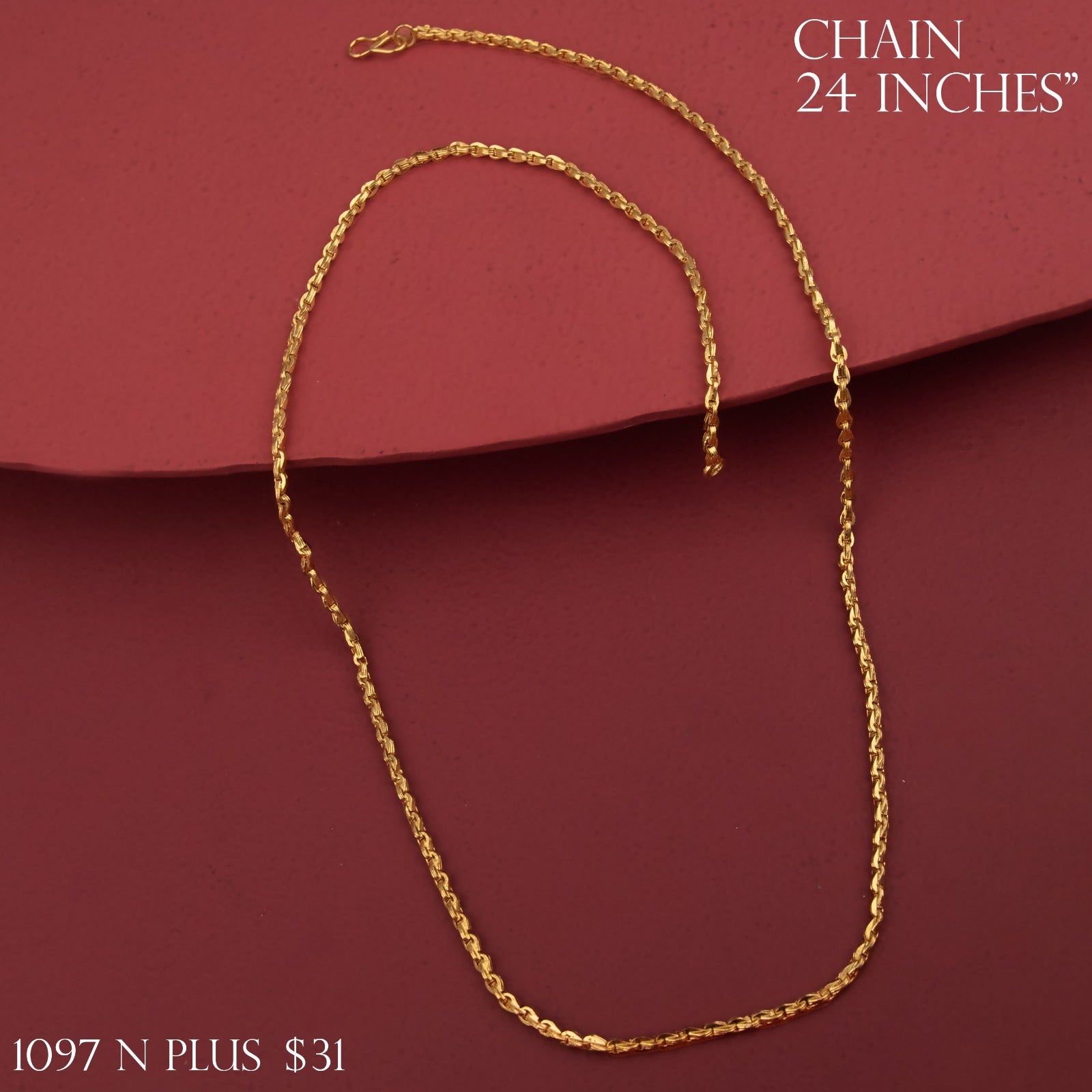 Premium Rope Thali Chain 24 Inch Gold Replica Chain for Women